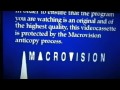 Macrovision Warning