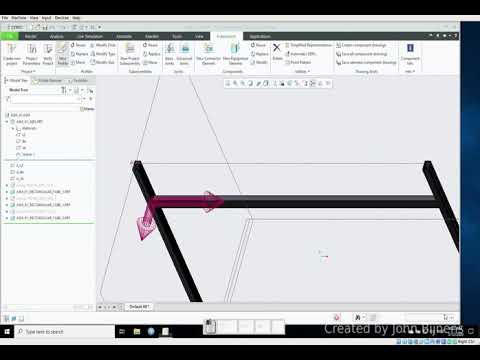 PTC Creo 6: Framework - Connecting plate (e.g. for welding)