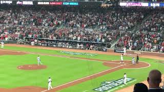 Eddie Rosario 3 run homer at bat from the stands | 2021 NLCS game 6