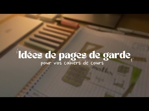 IDÉES de PAGES de GARDE pour la RENTRÉE 2023-24 📚🎧