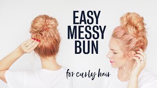 How To Do A Messy Bun With Medium Length Curly Hair
