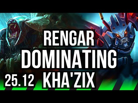 RENGAR vs KHA'ZIX (JGL) | Rank 2 Rengar, 66% winrate, 6 solo kills | EUNE Challenger | 25.12