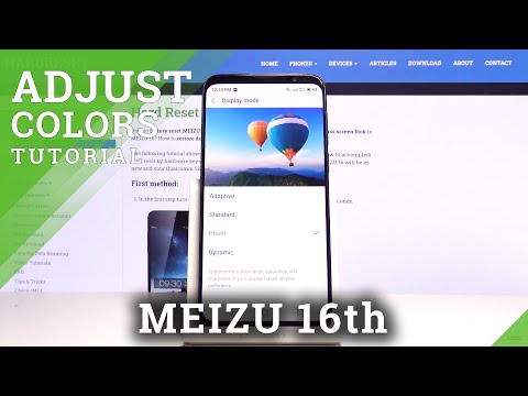 How to Adjust Display Colors in MEIZU 16TH – Personalize Screen Colors