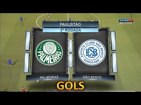 Gols, Palmeiras 2 x 2 São Bento - Paulistão 04/02/2016