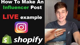How To Make An Influencer Post: LIVE Example - Shopify Dropshipping