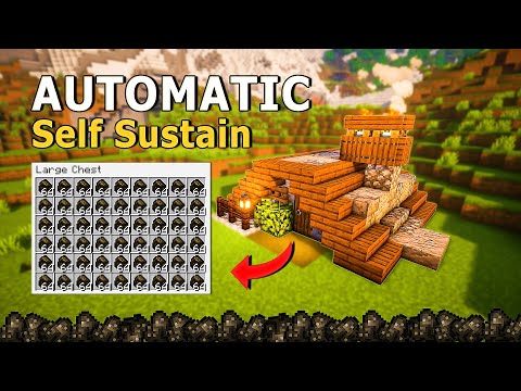VowLa - Minecraft Aesthetic | How to Build Charcoal Generator Farm House | 5500 Per Hour