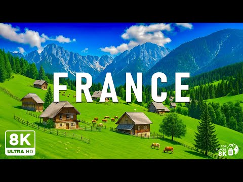 France 8K UHD | Timeless Beauty – Lavender Fields, Snowy Alps & Charming Villages