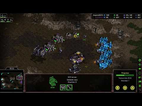 Jaedong (Z) vs Mind (T) en Heartbreak Ridge - StarCraft BroodWar REMASTERED