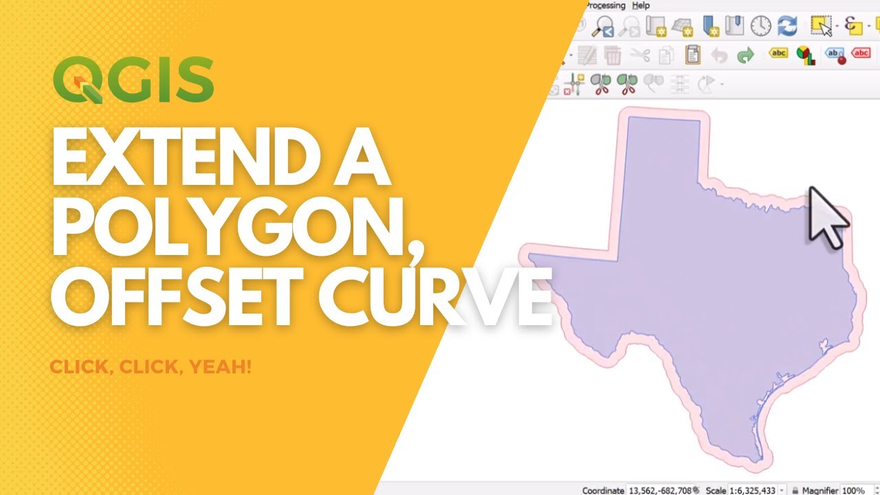 Extend a polygon or offset curve in QGIS