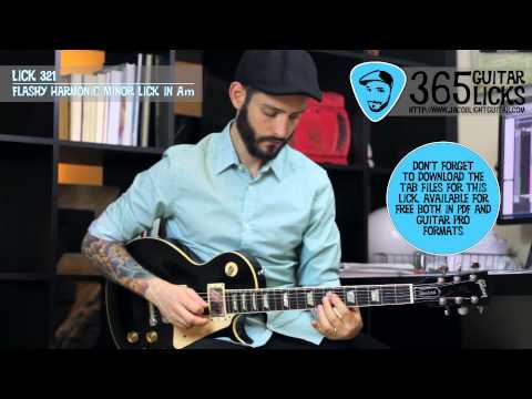 Lick 321/365 - Flashy Harmonic Minor Lick in Am | 365 Guitar Licks Project