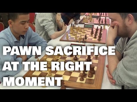 When pawn sacrifice is best position treatment | Vokhidov - Shimanov | Scandinavian defense