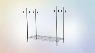 Hyper Tough 5 Tier Wire Shelf, Zinc, 1750 #gadgets #lifehacks #amazon #kitchen #home #kitchengadgets
