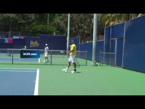 05 16 2010 Cal tennis team warm-up for UCLA match BBB