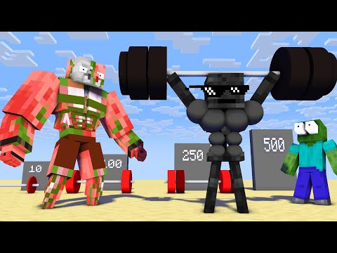 WHO IS THE STRONGEST & FITNESS Challenge in Minecraft