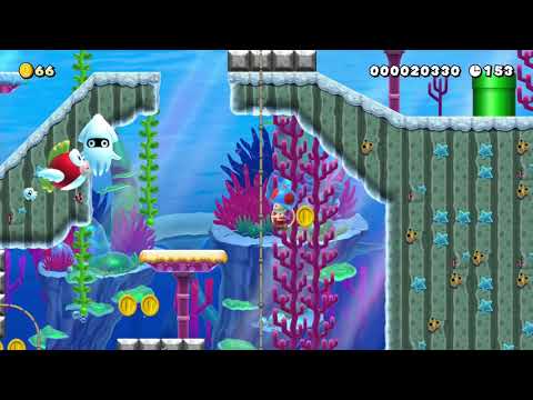 Bombenstimmung unter Wasser by Soulkev - Super Mario Maker 2 - No Commentary 1ca
