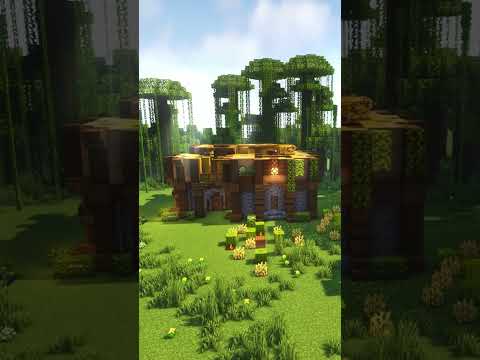 CRAZY Fast Jungle House Build in Minecraft!