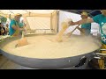 Crazy Street Food In Milan Italy Cooking Huge Pan Of Rice With Cheese