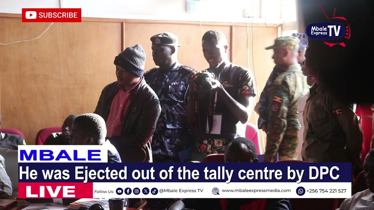 Chaos in Mbale City Tally Center as Security operatives eject vocal agent 