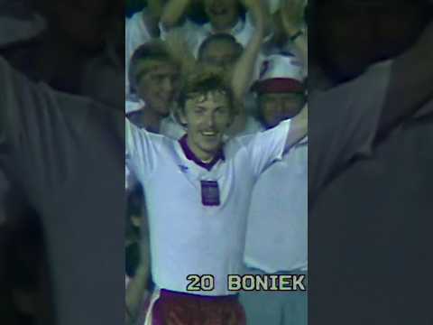 Zbigniew Boniek hattrick vs Belgium 1982 World Cup Spain #shorts