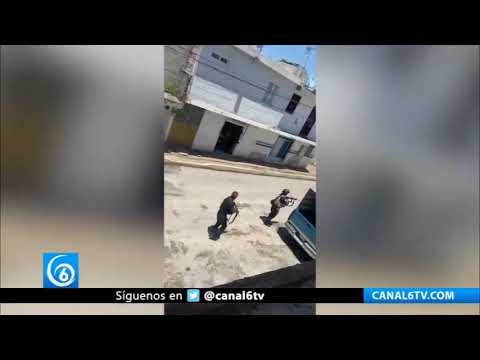 Video: Balacera en San Miguel Xoxtla, Puebla deja cuatro policías heridos