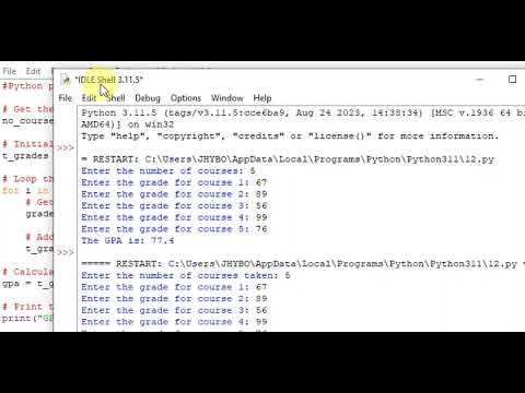 Python Program To Calculate Grade Point Average Using For Statement