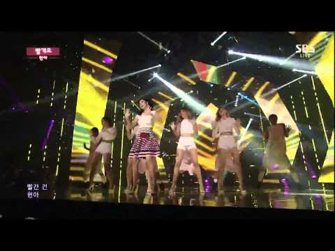 140810 HyunA -  Red @ Inkigayo 1080P