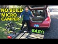 20 Micro Car Camper No Build Construction How To Live In A Small Car Ikea Style Budget Campervan