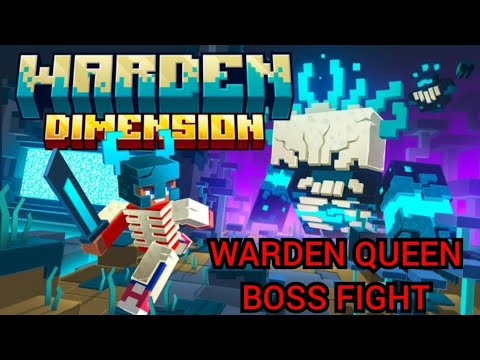 Dread The Boss Hunter - Minecraft Warden Dimension: Warden Queen Boss Fight ( Marketplace Map )