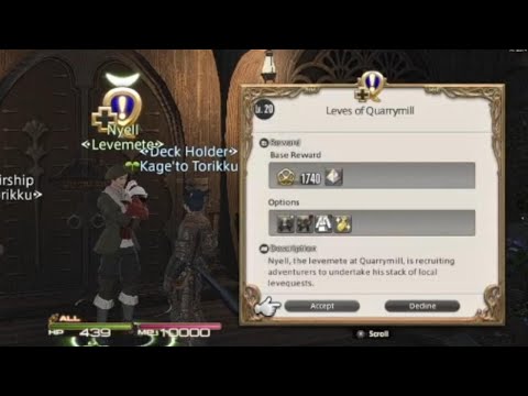 FF14 - UQ - Leves of Quarrymill - LQ - Treevenge - Lv.20