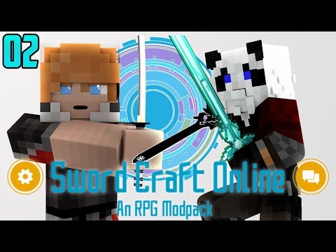 PandaFire11 - Minecraft Sword Craft Online: Ep 2 - "JOINING A GUILD!" (SAO Minecraft Modpack)