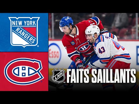 Rangers vs Canadiens 18/10/25 | Faits saillants