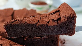 Flourless Chocolate Cake | עוגת שוקולד פאדג׳ית ללא קמח ב-5 מרכיבים