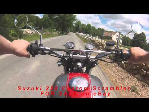 Custom Suzuki GS250 Scrambler test ride - for sale