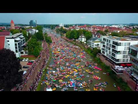 Schwörmontag 2018 aus der Luft