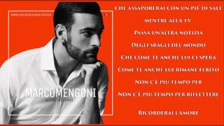Marco Mengoni - Ricorderai L'Amore - Album Le cose che non ho - Testo