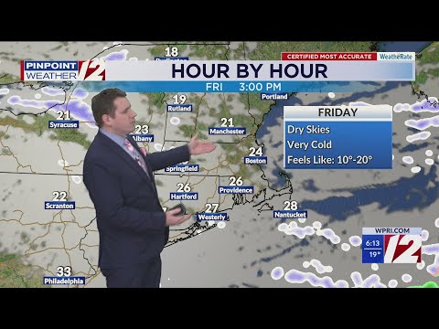 WPRI 12 Weather Forecast 1/1/26: Frigid, Dry Tonight Through Friday