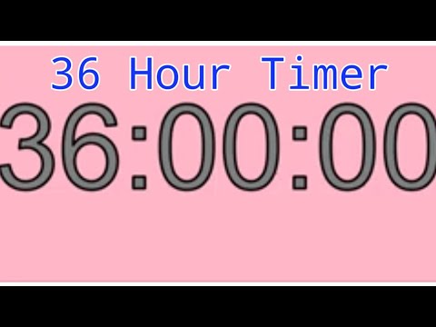 36 Hour Timer 36 Hours Countdown 36 Stunden Countdown Timer 36h timer 36 Hours Timer
