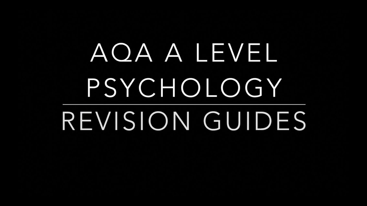 Which is the best revision guide (AQA A Level Psychology)