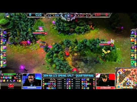 CLG vs CST Game 1  NA LCS Spring Playoffs - Quarterfinals 2014 Counter Logic Gaming vs Team Coast
