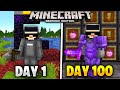 I Survived 100 Days Of HARDCORE Minecraft Bedrock