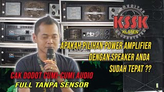 Download lagu cak dodot  /  Mau Suara Keren? Begini Cara Memilih Power Amplifier dan Speaker yang Cocok! mp3