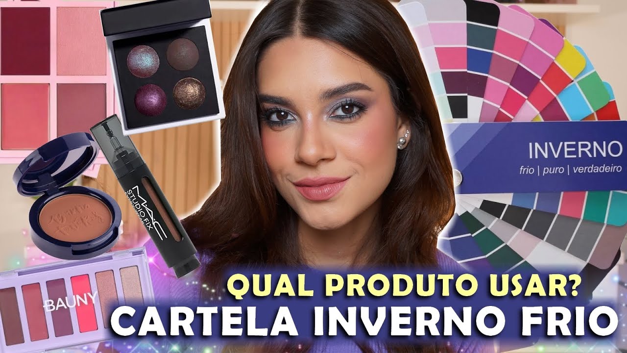 ME MAQUIEI USANDO AS CORES DA MINHA PALETA DE COLORAÇÃO PESSOAL (INVERNO FRIO) | HELLEN SHAWANNY