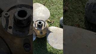 Satisfying Salvaged Propeller Restoration #boatbreakers #upcycling #marinesalvage #shorts
