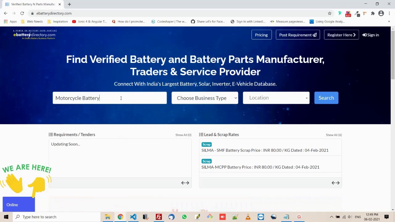 Find Battery Manufacturer, Vendors, Traders and Service Provider in India - E Battery Directory