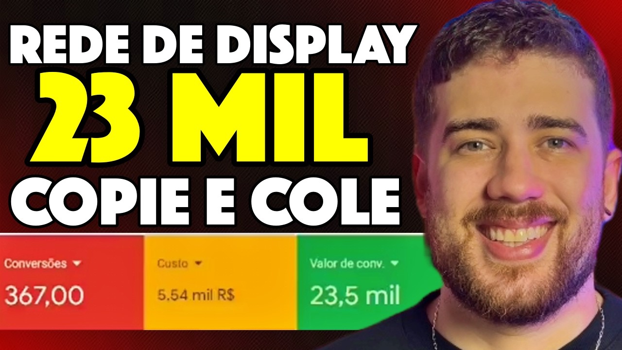 VENDA RÁPIDO com essa campanha lucrativa na REDE DE DISPLAY google ads