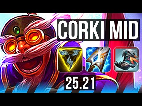 CORKI vs ORIANNA (MID) | EUW Master | 25.21