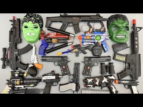 Hulk Masks, Realistic Toy Guns, M-32, Nunchucks, Bead Throwing Guns And Desert Eagle Gun