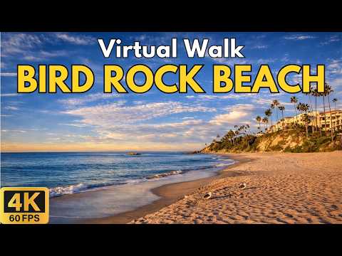 4K Virtual Treadmill Walk – Bird Rock Beach, Laguna Beach | Scenic 16-Min Coastal Walk POV