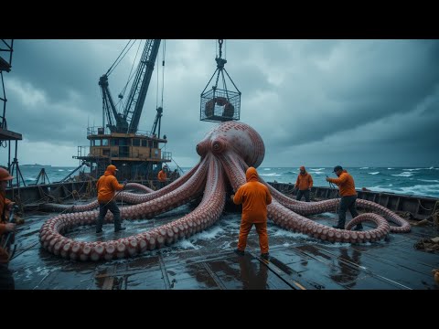 The Journey of Hunting Giant Octopus in the Open Sea!