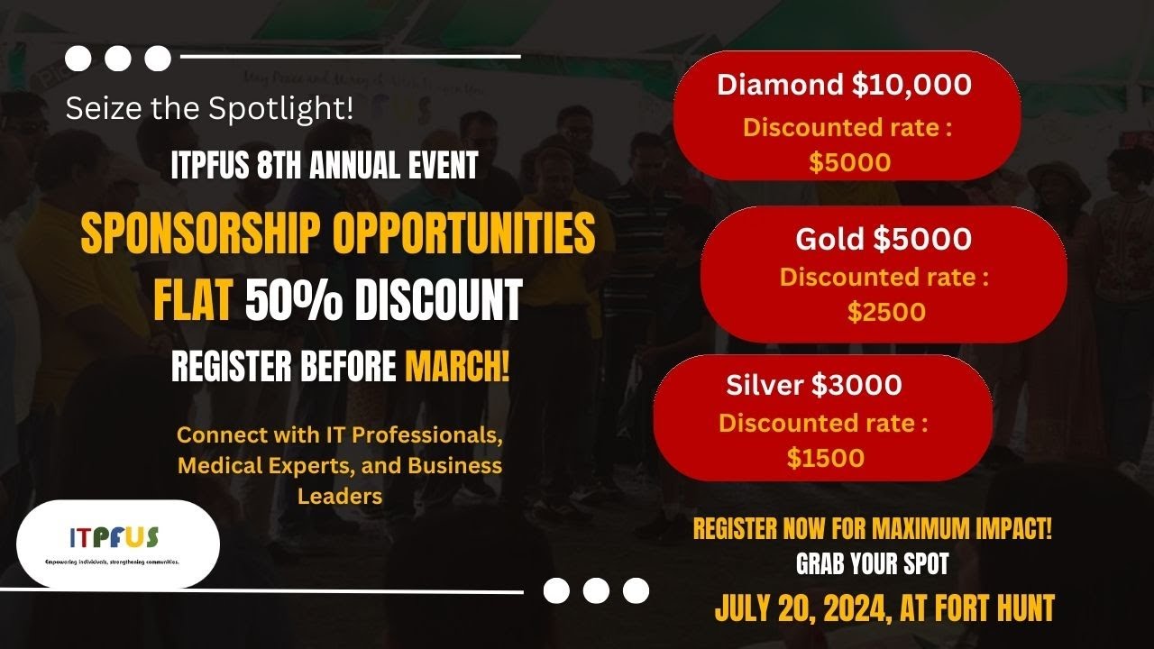 ITPFUS Annual Event Sponsorship Packages for Every Brand's Growth Journey!